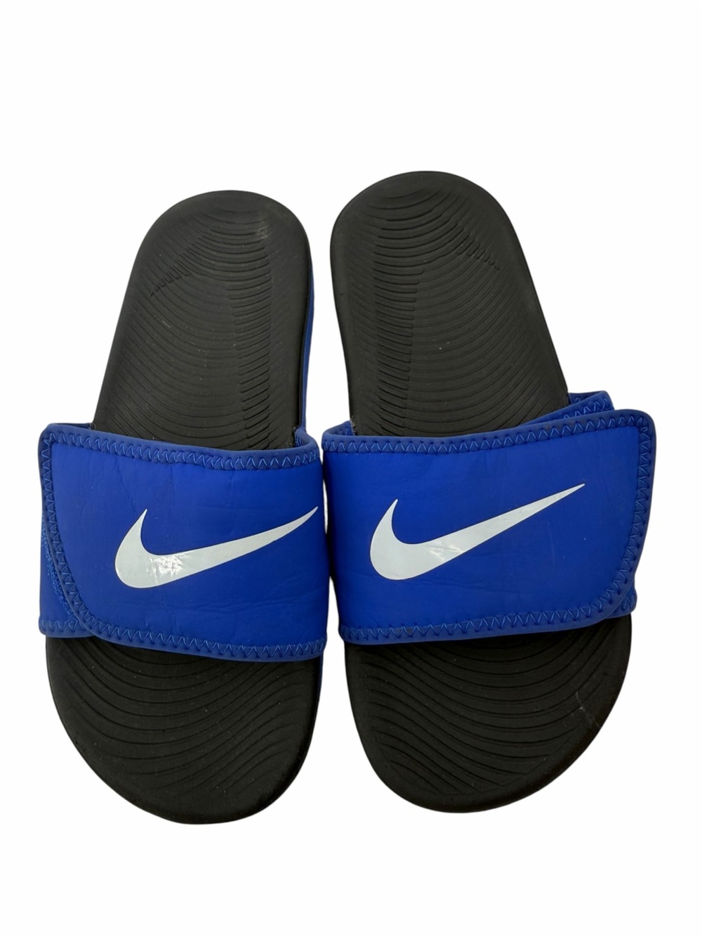 Nike Kids Youth Size 1 Blue Adjustable Slide Sandals